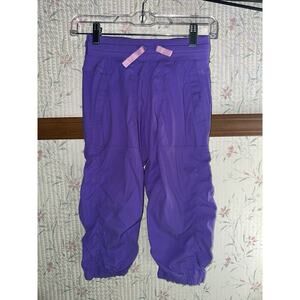 Lululemon (IVIVVA) Girls Purple Capri Pants Size 10k GIRLS